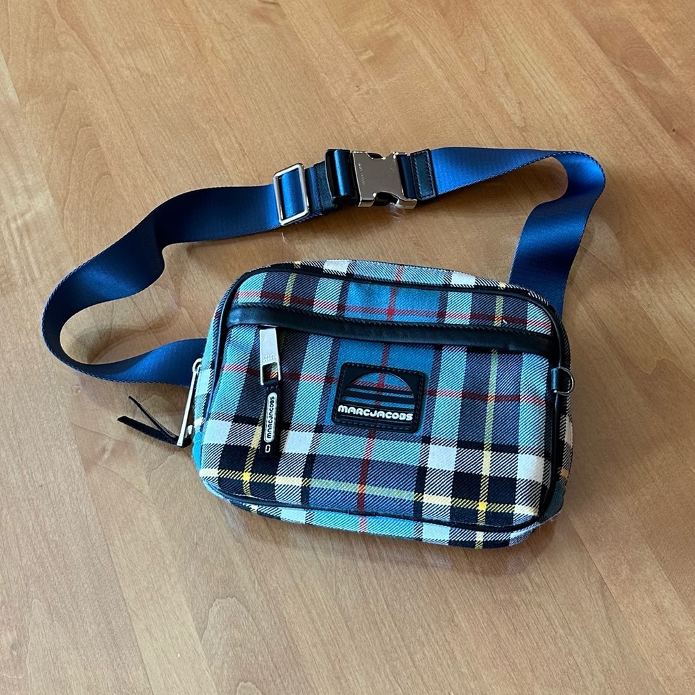 Marc Jacobs Blue Checkered Belt Bag